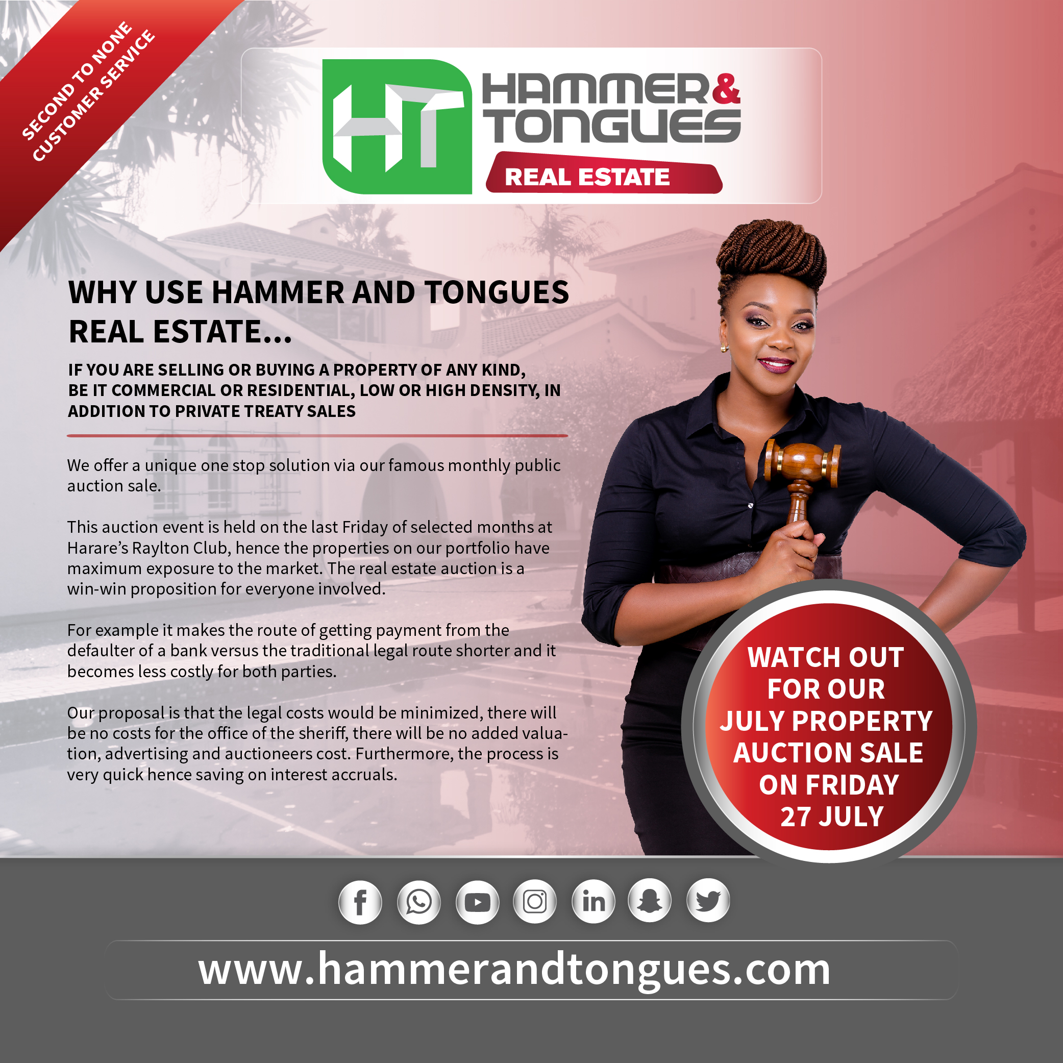 Watch out for our July Property Auction Sale